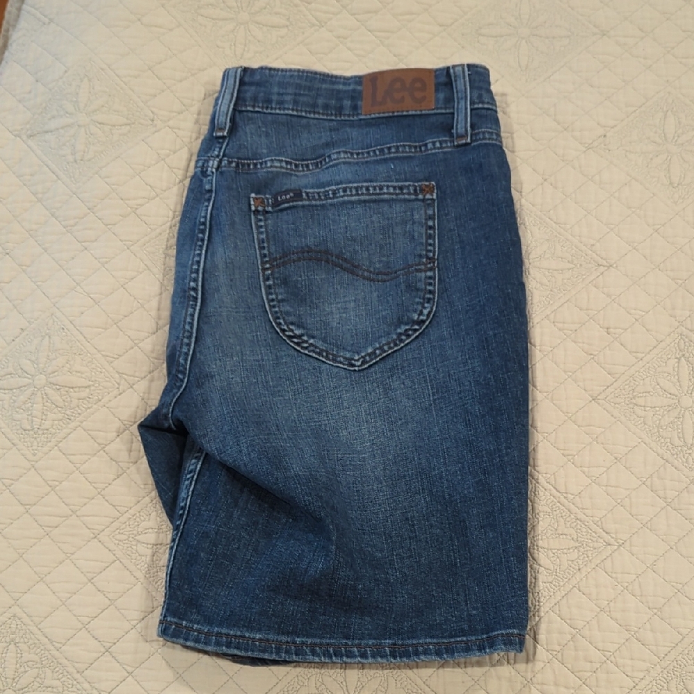 Lee Misses Blue Bermuda Shorts Size 14